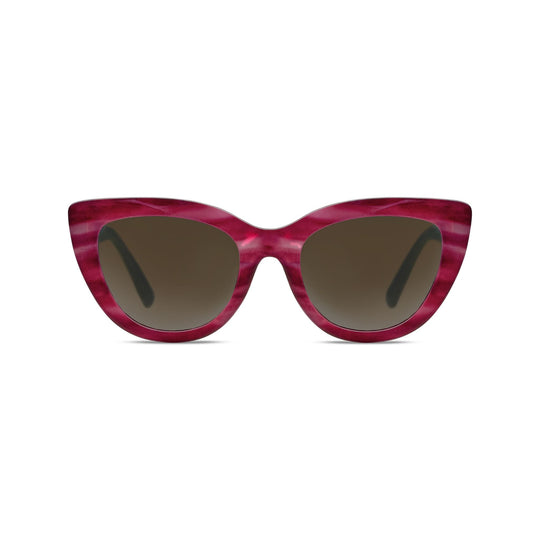 Capri Polarized Sunglasses - Magenta Horn banner